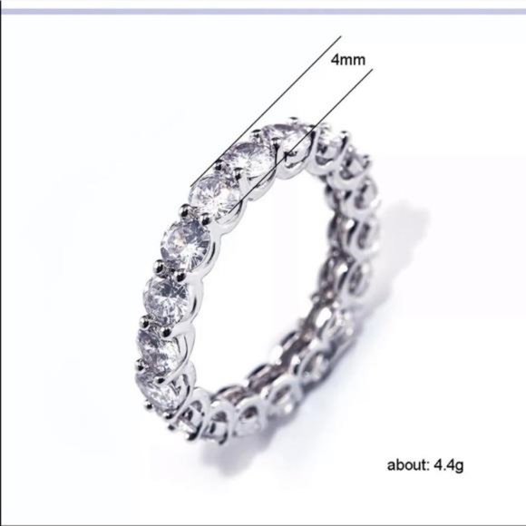 NEW 925 STERLING SILVER ENGAGEMENT RING - Picture 6 of 6